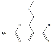 2-Amino-4-methoxymethylpyrimidine-5-carboxylic acid Structure