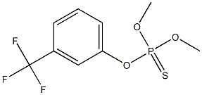 Thiophosphoric acid O,O-dimethyl O-[m-(trifluoromethyl)phenyl] ester 구조식 이미지