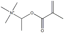 [1-(Methacryloyloxy)ethyl]trimethylaminium 구조식 이미지