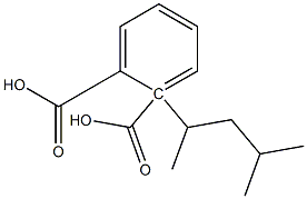 (-)-Phthalic acid hydrogen 1-[(R)-4-methylpentane-2-yl] ester Structure