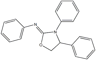 N,3,4-Triphenyloxazolidin-2-imine 구조식 이미지