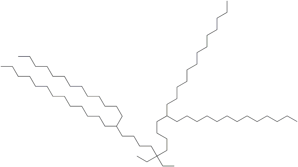 14,24-Ditridecyl-19,19-diethylheptatriacontane Structure