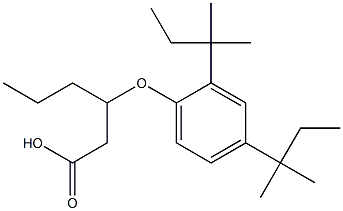 3-(2,4-Di-tert-pentylphenoxy)hexanoic acid 구조식 이미지