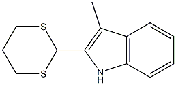 3-Methyl-2-(1,3-dithian-2-yl)-1H-indole Structure