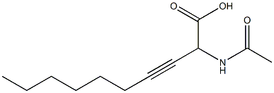 2-Acetylamino-3-decynoic acid 구조식 이미지