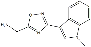 3-[5-Aminomethyl-1,2,4-oxadiazol-3-yl]-1-methyl-1H-indole 구조식 이미지