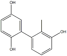 2'-Methyl-1,1'-biphenyl-2,3',5-triol 구조식 이미지