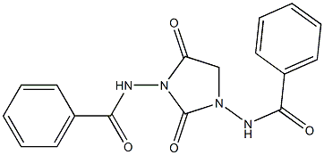 N-(3-(Benzoylamino)-2,4-dioxoimidazolidin-1-yl)benzamide Structure