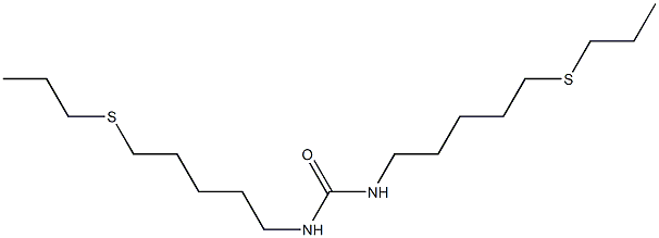 N,N'-Bis[5-(propylthio)pentyl]urea 구조식 이미지