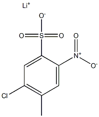 6-Chloro-3-nitrotoluene-4-sulfonic acid lithium salt 구조식 이미지