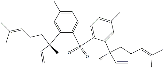 [[1S,(+)]-1-Ethenyl-1,5-dimethyl-4-hexene-1-yl](4-methylphenyl) sulfone 구조식 이미지