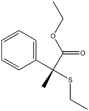 [R,(+)]-2-(Ethylthio)-2-phenylpropionic acid ethyl ester 구조식 이미지
