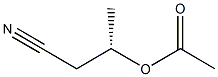 Acetic acid (S)-1-(cyanomethyl)ethyl ester 구조식 이미지