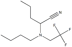 2-[N-(2,2,2-Trifluoroethyl)butylamino]pentanenitrile Structure