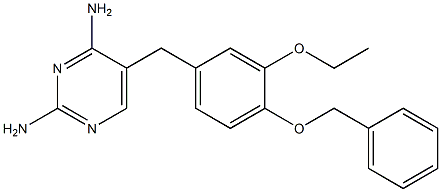 5-[3-Ethoxy-4-(benzyloxy)benzyl]pyrimidine-2,4-diamine Structure