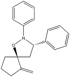 (3S,5S)-2,3-Diphenyl-6-methylene-1-oxa-2-azaspiro[4.4]nonane Structure