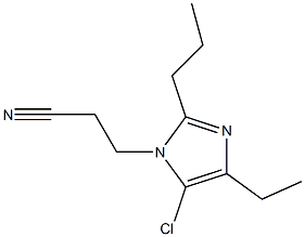 5-Chloro-1-(2-cyanoethyl)-4-ethyl-2-propyl-1H-imidazole Structure