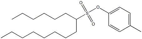 7-Pentadecanesulfonic acid 4-methylphenyl ester Structure