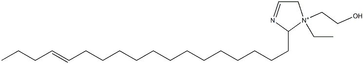 1-Ethyl-1-(2-hydroxyethyl)-2-(14-octadecenyl)-3-imidazoline-1-ium Structure