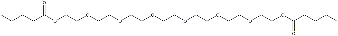 2,2'-[1,2-Ethanediylbis[oxy(2,1-ethanediyl)oxy(2,1-ethanediyl)oxy]]bis(ethanol valerate) Structure