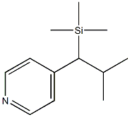 4-[1-(Trimethylsilyl)-2-methylpropyl]pyridine Structure