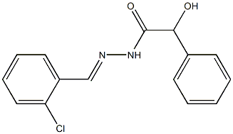 N'-(2-Chlorobenzylidene)-2-phenyl-2-hydroxyacetohydrazide 구조식 이미지