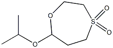 7-Isopropoxy-1,4-oxathiepane 4,4-dioxide 구조식 이미지