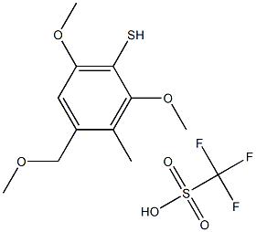 2,6-Dimethoxy-4-methoxymethyl-3-methylthiophenol trifluoromethanesulfonate Structure