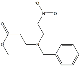 3-[Benzyl(2-nitroethyl)amino]propionic acid methyl ester 구조식 이미지