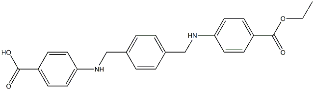 4,4'-[p-Phenylenebis(methylene)bis(imino)]bis[benzoic acid ethyl] ester 구조식 이미지