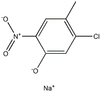 Sodium 5-chloro-4-methyl-2-nitrophenolate 구조식 이미지