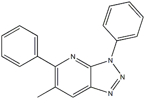 3,5-Diphenyl-6-methyl-3H-1,2,3-triazolo[4,5-b]pyridine Structure
