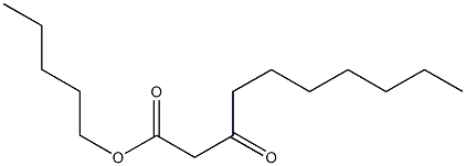 3-Oxodecanoic acid pentyl ester 구조식 이미지