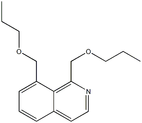 1,8-Bis(propoxymethyl)isoquinoline 구조식 이미지