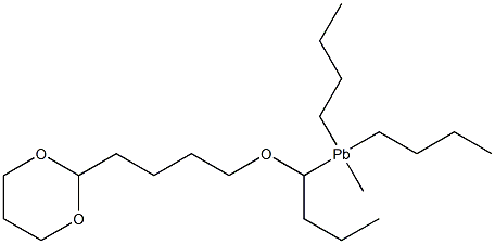 [4-(1,3-Dioxan-2-yl)butyloxy]methyltributylplumbane Structure