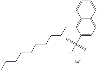 1-Decyl-2-naphthalenesulfonic acid sodium salt Structure