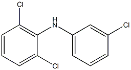 2,6-Dichlorophenyl 3-chlorophenylamine 구조식 이미지