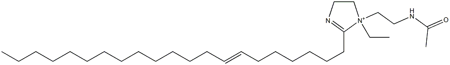 1-[2-(Acetylamino)ethyl]-1-ethyl-2-(7-henicosenyl)-2-imidazoline-1-ium 구조식 이미지