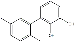 3-(2,5-Dimethylphenyl)benzene-1,2-diol 구조식 이미지
