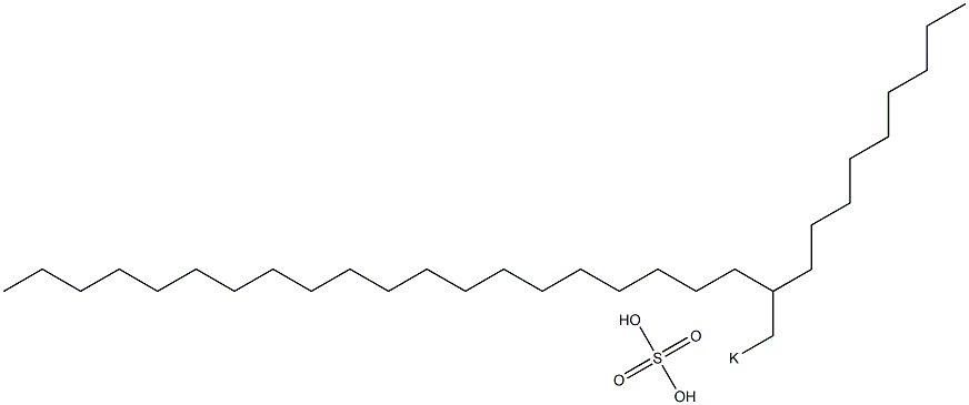 Sulfuric acid 2-nonyldocosyl=potassium salt 구조식 이미지