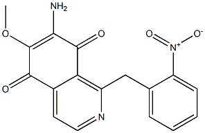 7-Amino-6-methoxy-1-(2-nitrobenzyl)isoquinoline-5,8-dione Structure