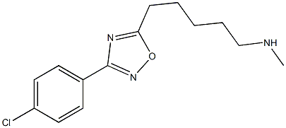 3-(4-Chlorophenyl)-5-[5-(methylamino)pentyl]-1,2,4-oxadiazole Structure