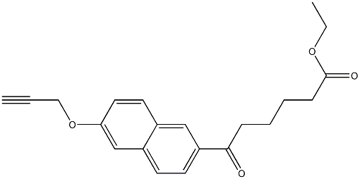 6-Oxo-6-[6-(propargyloxy)-2-naphtyl]hexanoic acid ethyl ester 구조식 이미지