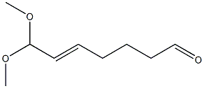 7,7-Dimethoxy-5-hepten-1-al Structure