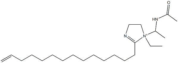 1-[1-(Acetylamino)ethyl]-1-ethyl-2-(13-tetradecenyl)-2-imidazoline-1-ium Structure