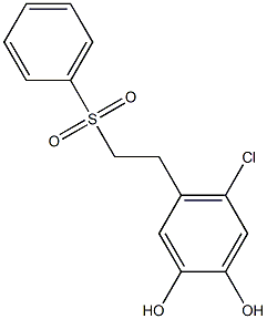 4-Chloro-5-(2-phenylsulfonylethyl)pyrocatechol 구조식 이미지