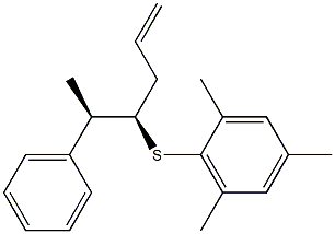 (4R,5R)-4-(2,4,6-Trimethylphenylthio)-5-phenyl-1-hexene Structure