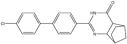 4-[4-(4-Chlorophenyl)phenyl]-3,5-diazatricyclo[6.2.1.02,7]undec-3-en-6-one 구조식 이미지