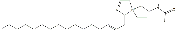 1-[2-(Acetylamino)ethyl]-1-ethyl-2-(2-hexadecenyl)-3-imidazoline-1-ium Structure