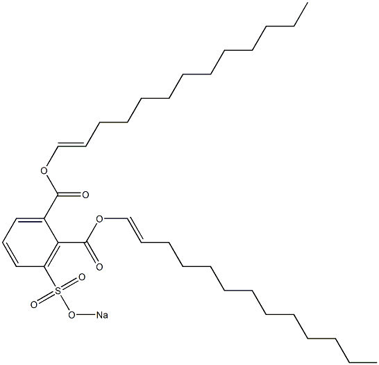 3-(Sodiosulfo)phthalic acid di(1-tridecenyl) ester Structure